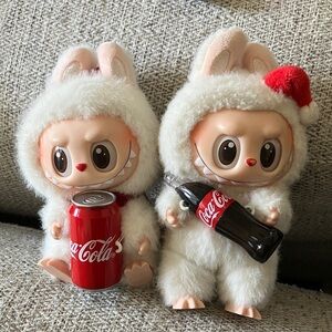 100% authentic cocacola labubu set